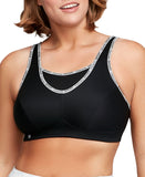 Glamorise Womens No-Bounce Camisole Sports Wirefree Bra 1066 1066 Black 36DD
