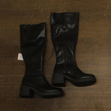 Wild Fable Danika Stretch Tall Combat Boots 94463359 Black 7.5M