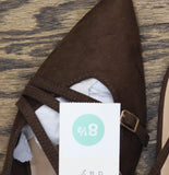 A New Day Womens Twiggy Multi Buckle Mini Heel Flats 94303760 Brown 8.5M