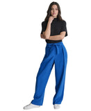 DKNY Womens Twill Tie-Front Pleate Lapis Blu 4 P4GKTX72 Lapis Blue 4