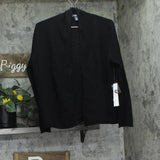 Aqua Womens 100% Cashmere Open Cardigan Sweater V11600 Black S