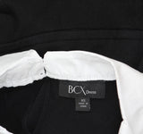 BCX Juniors Pearl-Collar 3/4 Sleeve Dress 1104M8M Black XS