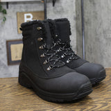 All In Motion Mens Blaise Snow Boots Lace Up 94637763 Black 10M