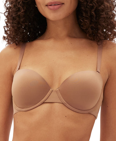 Gap Body Women's Everyday Essentials Multi-Way Bra Bronzed Blush Brown 36DD