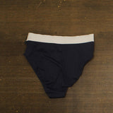 Lauren Ralph Lauren Bel Air Banded High Waist Bikini Bottom 20410158 Navy Blue 8