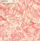 Croft & Barrow Button Down Collared Floral Print Dress Shirt Pink / White 2X