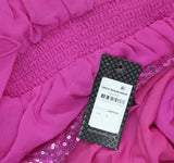 City Chic Womens Trendy Plus Size Sequin Wrap Dress Lipstick Purple Pink 16W