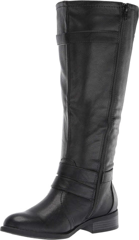 White Mountain Loyal Tall Shaft Wide Calf Boots Wide Calf Shoes Black 6.5M-WC