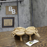 A New Day Womens Esme Floral Crochet Kitten Heels 92979007 Tan Brown 11M