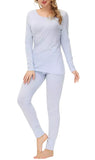 Ink+ivy Womens Loungewear Shirt Top IIW16133S Arctic Ice Blue M