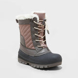 All In Motion Girls Skylar Winter Boots 88236452 Blush Brown Black 2