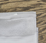 Hudson Park Luxe Turkish Cotton Hand Towel HPTURFHWHI Whisper Gray 20x30
