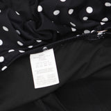 Swim Solutions Womens Plus Size Polka Dot Romper Swimsuit Rain of Dots Black 20W