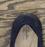 Clarks Suede Lauryl Step Loafer 26184351 Navy Blue 10W
