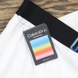 Calvin Klein Womens Intense Power Pride Lounge Sleep Shorts White Multi XL