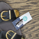 Universal Thread Womens Mira Double Buckle Flat Sandals Black Multi 9.5M