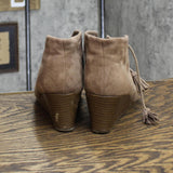 Dr. Scholls Womens Wedges Tassel Lace Up Shoes 166689fe55b720 Brown 7M