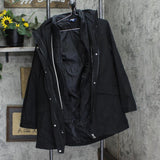 Lands' End Womens 3 in 1 Systems Jacket with Vest 1791640 Black XL