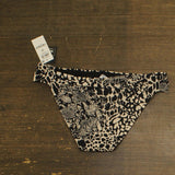 Bar III Womens Printed Side-Tab Hipster Bikini Bottom MBPM25501 Black Multi M