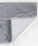 Lacoste Home Rectangle Anti-Microbial Bath Rug Micro Chip Gray 20" x 32"