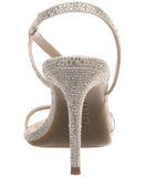 INC International Concepts Angiee Sandals Evening Stiletto Champagne Brown 6.5M