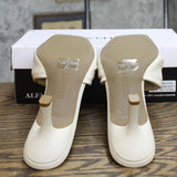 Alfani Womens Niah Knotted Slide Heeled Sandals 10014838600 White 9M