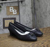 Easy Street Womens Eloise Pump Block Heel ELOISE Navy Blue 9.5W