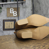 Universal Thread Tess Platform Mule Heels with Memory Foam Insole Tan Brown 11M