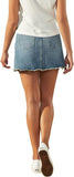 Upwest Womens Frayed Denim Skirt Medium Denim Blue 10