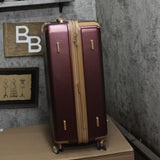 London Fog Check-in Expandable Spinner Suitcase Hard Shell Merlot Red 31.5"