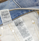 Levi's Womens 501 Button Fly Jeans 94417269 County Fair Blue 27x30