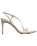 INC International Concepts Angiee Sandals Evening Stiletto Champagne Brown 6.5M