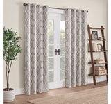 Eclipse Grommet Top 100% Blackout Single Curtain Panel Taupe Brown 50x108