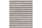 Arch Studio Modern Ribbed Plush Blanket 100211915TW Silver Gray Twin