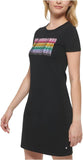 Karl Lagerfeld Paris Women's Logo Design T-Shirt Dress L2WDD030
