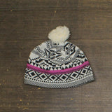 Pistil Womens Wool Blend Pom Beanie 1679028b3d31f5 Black Pink Multi OS