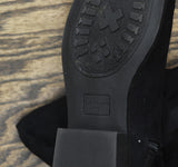 Sun + Stone Anyaa Faux Suede Over-the-Knee Boots Wide Calf Black 8.5M-WC