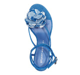 Stuart Weitzman Womens Belize 50 Sandal Pump Heeled SI662 Washed Blue 7.5B