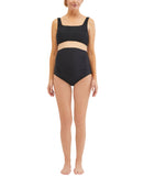 Motherhood Maternity UPF 50+ Bikini Swim Top M90089-01 Black S