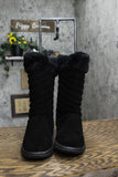 Style & Co. Womens Novaa Suede Winter & Snow Boots 10013336000 Black 9M