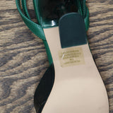Steve Madden Women's Zelie Vinyl Two-Piece Pumps Shoes ZELI05S1 Green Vinyl 11M
