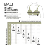 Bali Womens Double Support Wirefree Full Coverage Bra 3820 Black 44C
