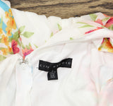 City Studios Juniors Belted Floral-Print Fit & Flare Dress Blue Multi 3