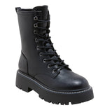 Wild Fable Womens Logan Wide Width Lug Combat Boots 90511614 Black 8W
