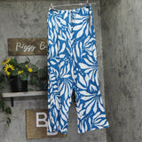 Bar III Catch The Wave Printed Cover Up Pants MBCW26841 Cove Crush Blue XS