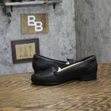 Clarks Juliet Mia Leather Loafer Flat 26186950 Black 5.5M