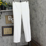 Karl Lagerfeld Womens Mid-Rise Wide-Leg Pull On Pants G44PN33A Soft White 4