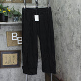 Raviya Womens Front-Slit Pants Black L
