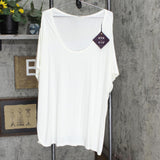 Ava & Viv Plus Size Perfect Tee Fresh White 4X 00529975