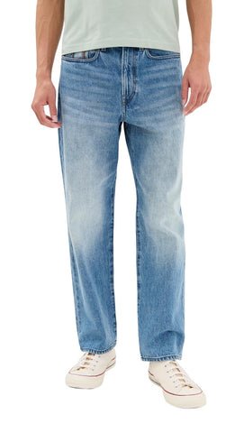 PS Paul Smith Mens Relaxed Fit Zip Fly Jeans Light Base Blue 33R